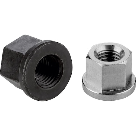 Coupling Nut, M8, Stainless Steel, Not Graded, Bright, 12 Mm Lg, 13 Mm Hex Wd